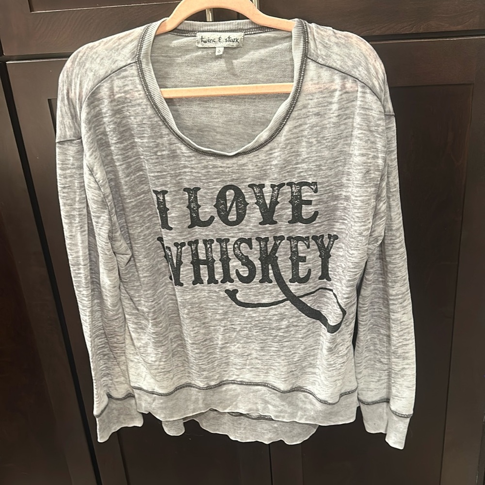 Twine & Stark Graphic Whiskey Sweatshirt Large